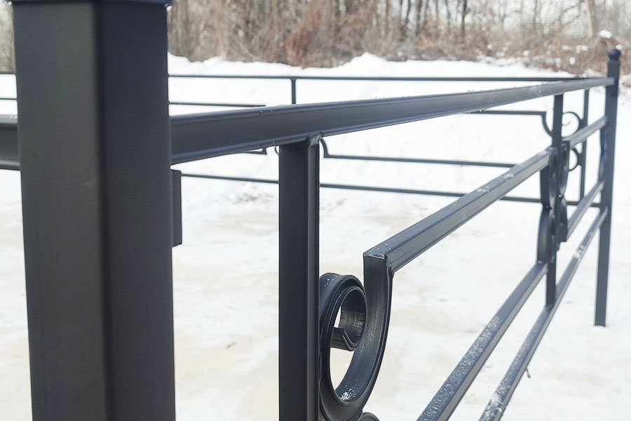 Оградка Завиток. демонстрация провара