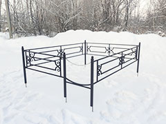 Миниатюра: Оградка Завиток одноместная